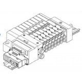 SMC solenoid valve 4 & 5 Port SQ 10-SS5Q13, 1000 Series Manifold, Plug-in Type, Clean Series